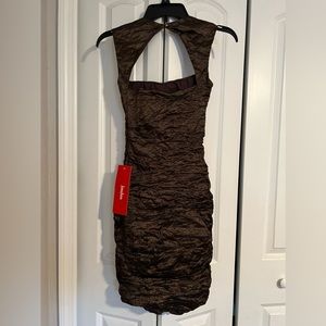 Nicole Miller chocolate bodycon dress
